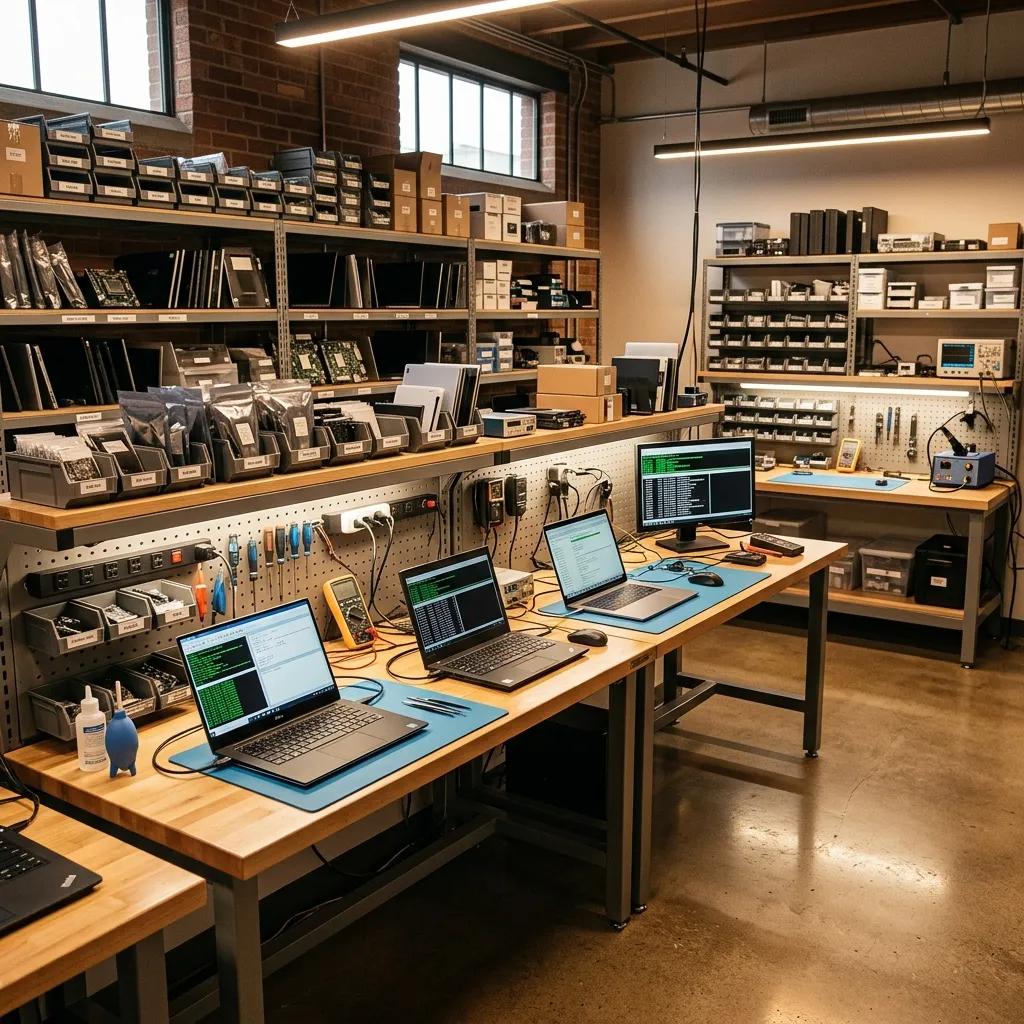 NI Computers refurbishment workshop